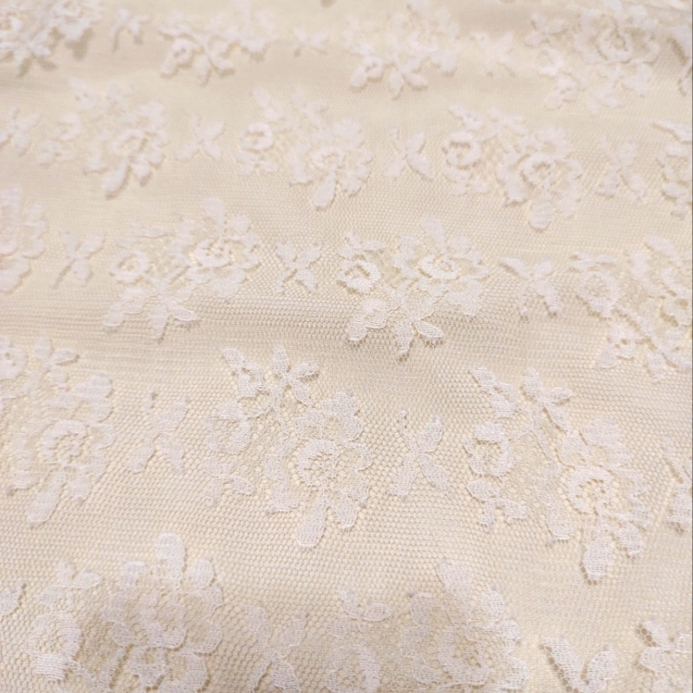 🔸💛🔸Divine Vintage 50's Buttercup Yellow Floral Lace & Satin Bow Slip - S/M - Picture 11 of 16